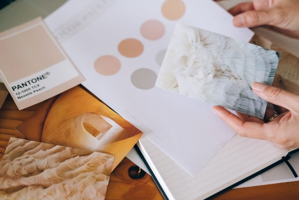A style mood board of outfit inspiration